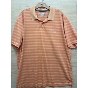 Columbia PFG Men's Peach Polo Short Sleeve Shirt Vented Fishing Size XL